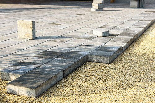 Concrete paving slabs - LSK Building Westbury, Warminster and Trowbridge